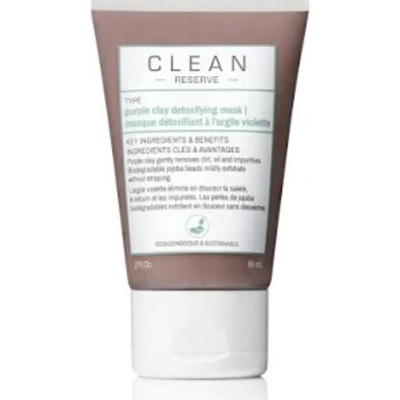 CLEAN RESERVE  Purple Clay Detoxifying Mask 2 oz NIB - Picture 1 of 2